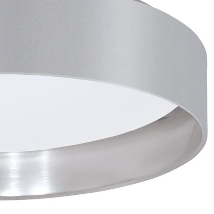 Eglo 31623 - MASERLO LED-kattovalaisin, 16 W / 230 V, 3000 K, halkaisija 40,5 cm, harmaa/hopea