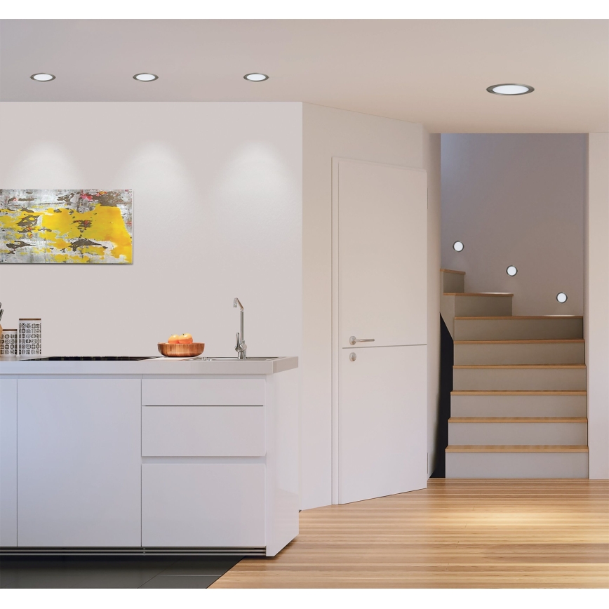Eglo 31676 - LED-uppoasennettava kattovalaisin FUEVA 1, LED/18W/230V, Ø 22,5 cm
