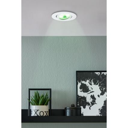 Eglo 31696 - LED RGBW Himmennettävä riippuva kattovalaisin SALICETO-Z LED/4,7W/230V 2700-6500K valkoinen