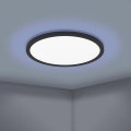 Eglo 31704 - LED RGBW Himmennettävä kattovalaisin ROVITO-Z 1xLED/16,5W/230V 2700-6500K halkaisija 42 cm musta