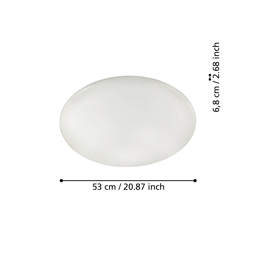 Eglo 31738 - Himmennettävä LED-kattovalaisin TOTARI-Z LED/44,8W/230V 2700-6500K valkoinen