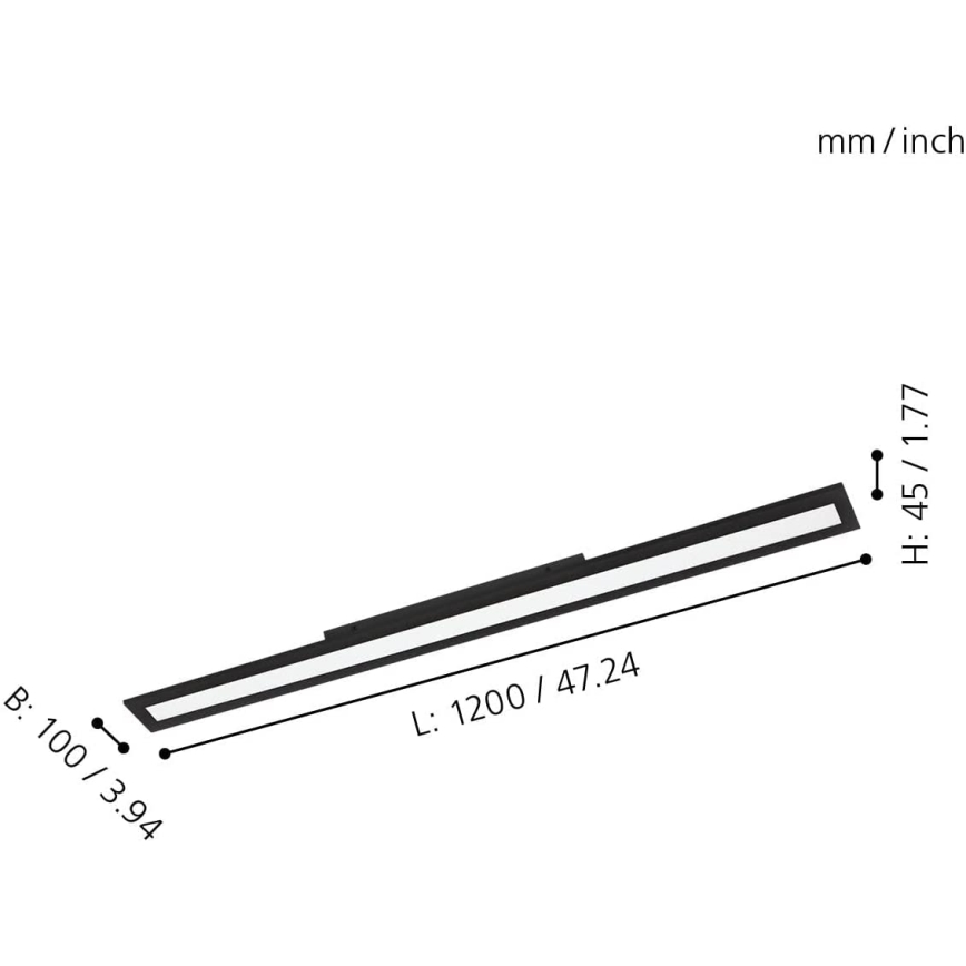 Eglo 31739 - Himmennettävä LED-kattovalaisin SALOBRENA-Z LED/33,5W/230V 2700-6500K musta