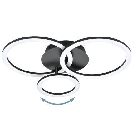 Eglo 31771 - Himmennettävä LED-kattovalaisin PARRAPOS-Z LED/33W/230V 3000-6500K musta