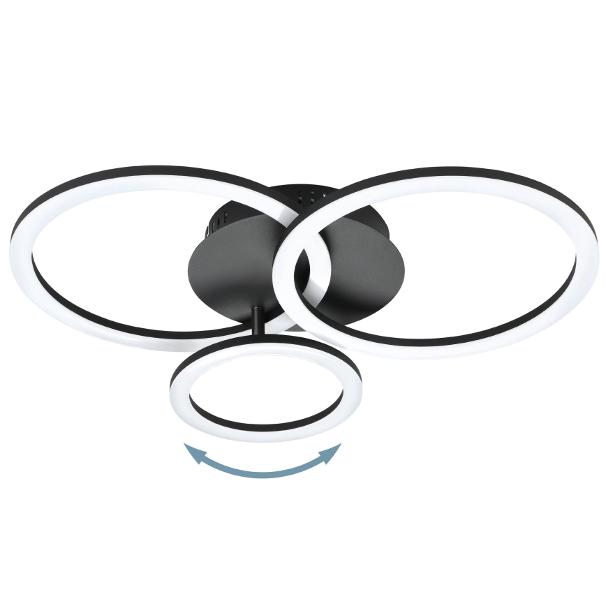 Eglo 31771 - Himmennettävä LED-kattovalaisin PARRAPOS-Z LED/33W/230V 3000-6500K musta