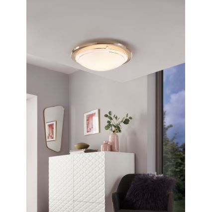 Eglo 32094 - LED-kattovalaisin PLANET LED/11W/230V 3000K mattakromi