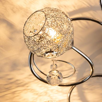 Eglo 32103 - LED pinta-asennettava kattokruunu VELAGO 5xG9/33W/230V kiiltävä kromi