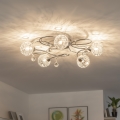 Eglo 32103 - Pinta-asennettava kattokruunu VELAGO 5xG9/33W/230V kiillotettu kromi
