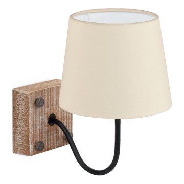 Eglo 32248 - Seinävalaisin 1xE14/40W/230V ruskea/beige