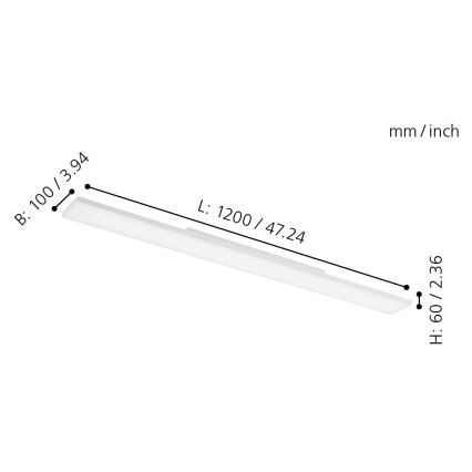 Eglo 32349 - LED RGBW himmennettävä kattovalaisin TURCONA-C LED/34W/230V 2700-6500K + kaukosäädin