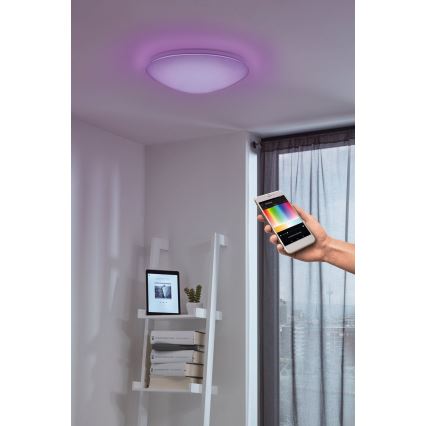 Eglo - LED RGB himmennettävä seinä- ja kattovalaisin GIRON-C LED/17W/230V