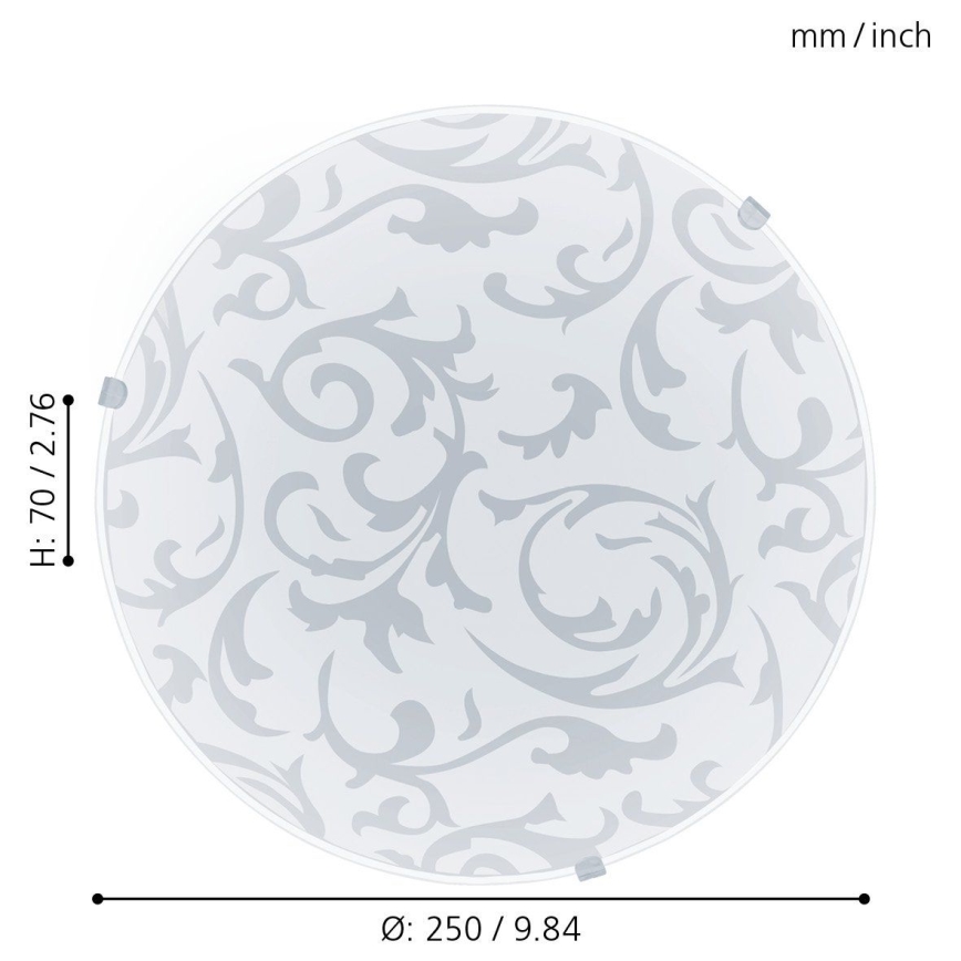 Eglo 32606 - LED-kattovalaisin MARS LED/11W/230V Ø 25 cm