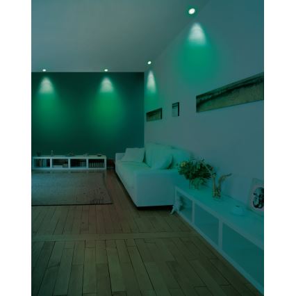 Eglo - LED RGB himmennettävä upotettava kattovalaisin FUEVA-C LED/5,4W/230V halkaisija 12 cm
