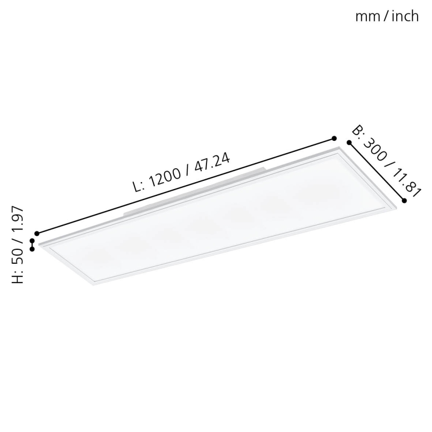 Eglo - Kiinteä LED-paneeli SALOBRENA LED/33W/230V