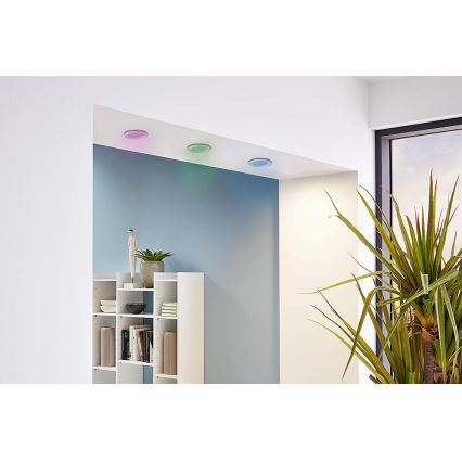 Eglo - 3 kpl LED RGB himmennettävää uppovalaisinta FUEVA-C LED/3W/230V, halkaisija 8,5 cm