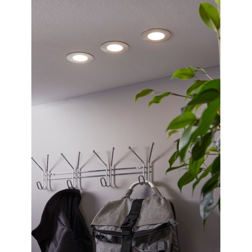 Eglo - 3 kpl LED RGB himmennettävää uppovalaisinta FUEVA-C LED/3W/230V, halkaisija 8,5 cm