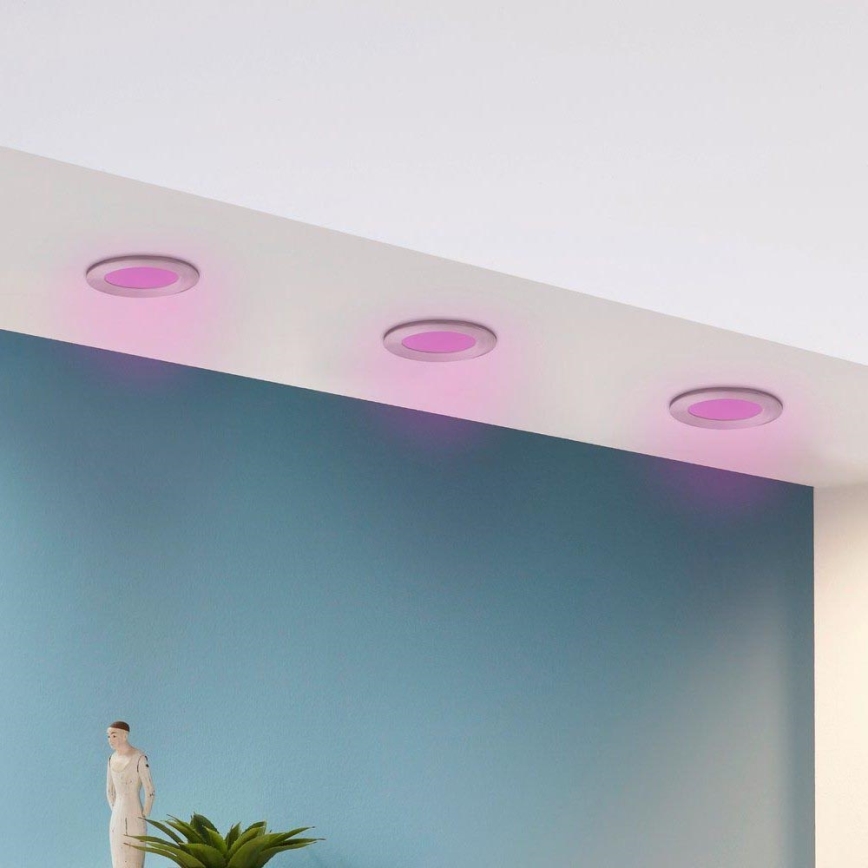 Eglo - 3 kpl LED RGB himmennettävää uppovalaisinta FUEVA-C LED/3W/230V, halkaisija 8,5 cm