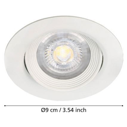 Eglo - SARTIANO uppovalaisinsetti, 3 kpl, LED/5W/230V