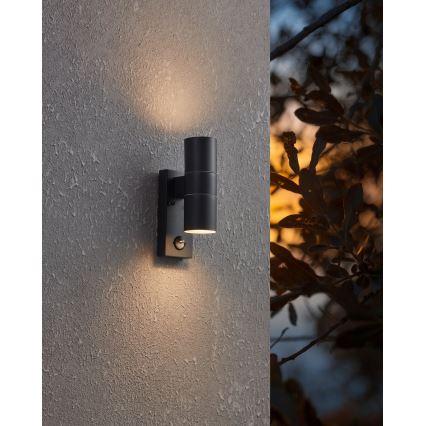 Eglo - LED Ulkovalo anturilla 2xGU10/3W/230V IP44