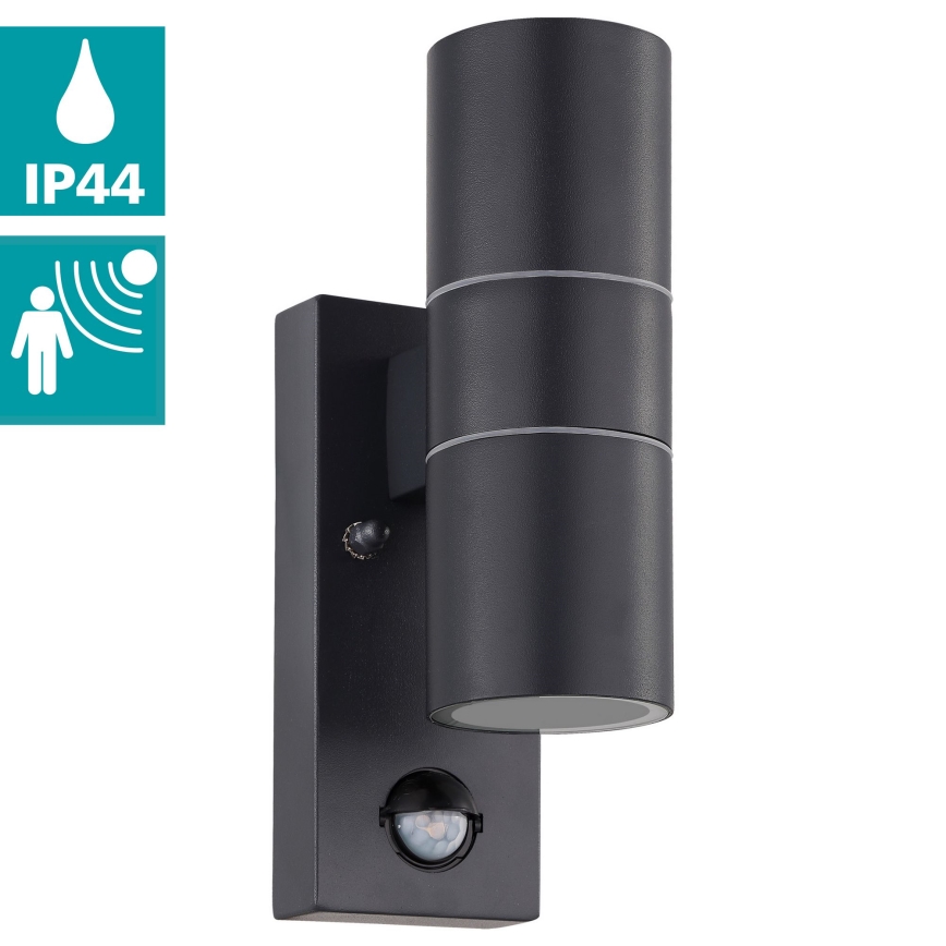 Eglo - LED Ulkovalo anturilla 2xGU10/3W/230V IP44