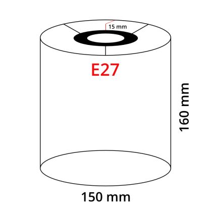 Eglo 32913 - Universaali varjostin TUNJA E27, Ø 15 cm, taupe