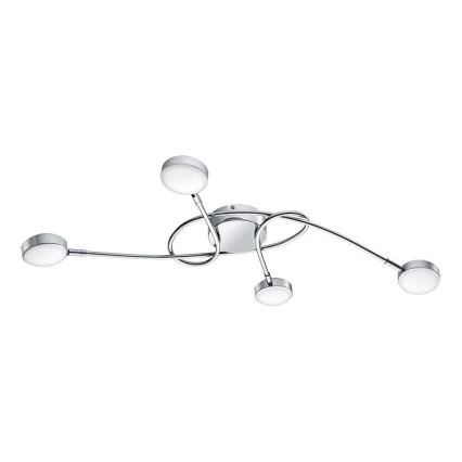 Eglo 32996 - LED Pinta-asennettava kattovalaisin SALTO 4xLED/5,4W/230V kiiltävä kromi
