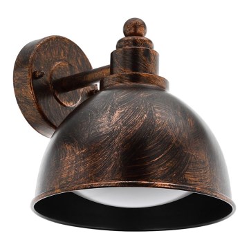 Eglo 33144 - Ulkoseinävalaisin AIROLA 1xE27/40W/230V pronssi IP44