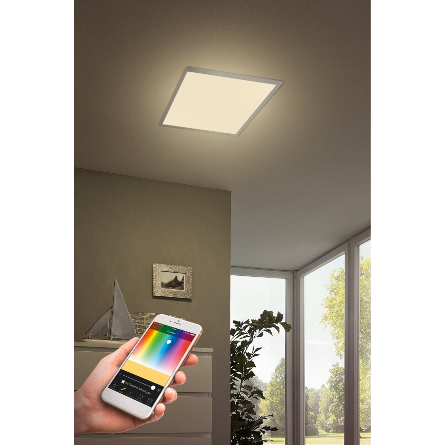 Eglo 33204 - LED RGBW Himmennysvalo SALOBRENA-C LED/34W/230V 2700-6500K + kauko-ohjaus