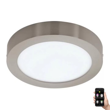 Eglo 33214 - LED RGBW himmennettävä kattovalaisin FUEVA-C, LED/21W/230V, Ø 30 cm