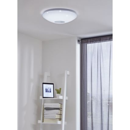 Eglo 33218 - LED RGBW himmennettävä kattovalaisin VOLTAGO-C LED/17W/230V 2700-6500K halkaisija 38 cm
