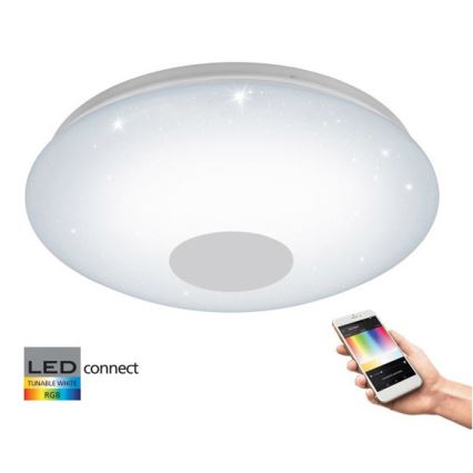 Eglo 33218 - LED RGBW himmennettävä kattovalaisin VOLTAGO-C LED/17W/230V 2700-6500K halkaisija 38 cm