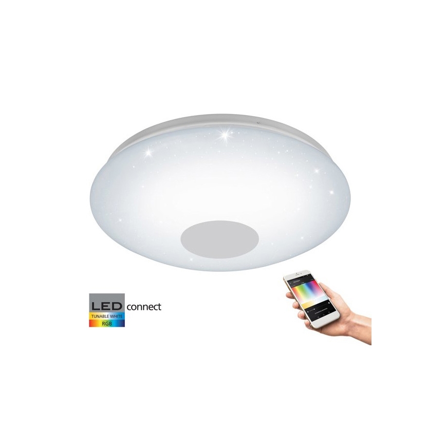 Eglo 33218 - LED RGBW himmennettävä kattovalaisin VOLTAGO-C LED/17W/230V 2700-6500K halkaisija 38 cm