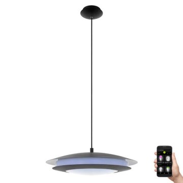 Eglo 33226 - LED RGBW Himmennettävä kattokruunu johdossa MONEVA-C LED/27W/230V