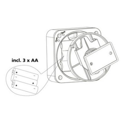 Eglo 33236 - Ulkoliiketunnistin ja hämäräkytkin CONNECT SENSOR 3xAA 12 m valkoinen IP44