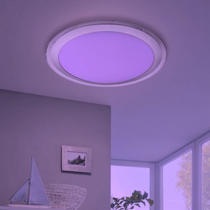 Eglo 33255 - LED RGBW himmennettävä kattovalaisin COMPETA-C LED/17W/230V 2700–6500 K Ø 43 cm