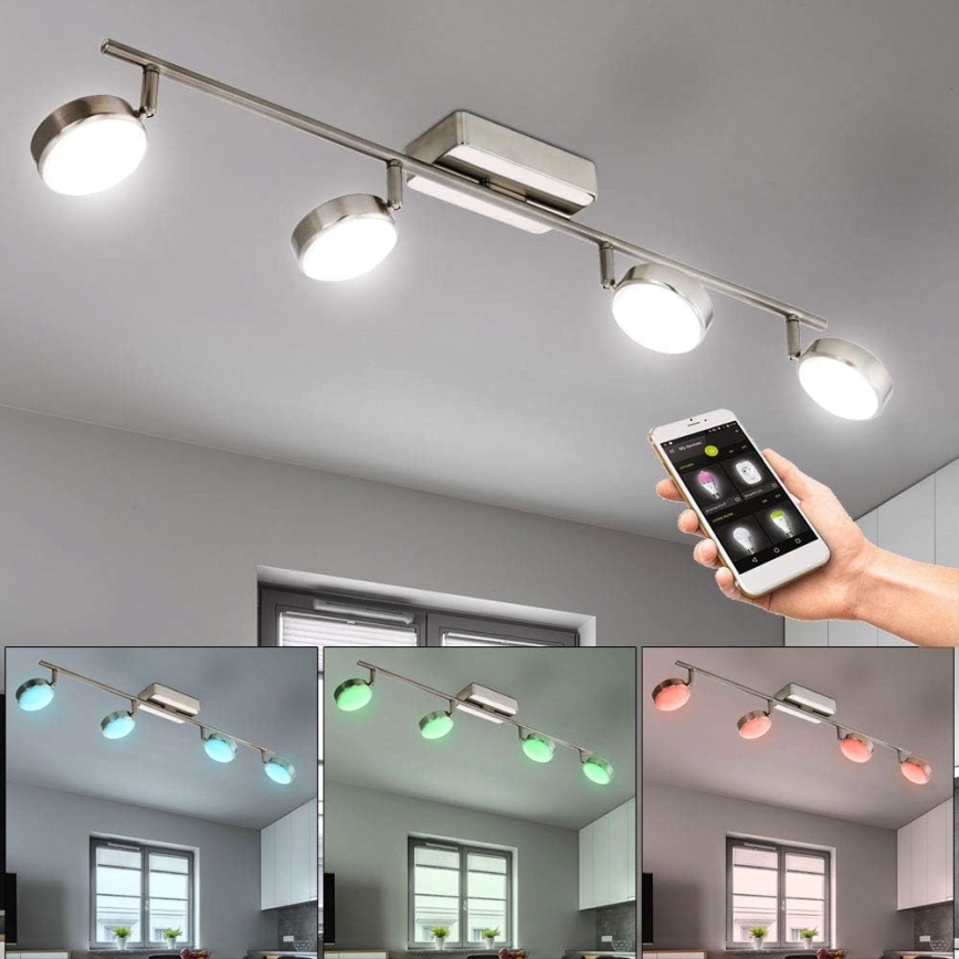 Eglo 33274 - LED RGBW Himmennettävä kohdevalo CORROPOLI-C 4xLED/5W/230V