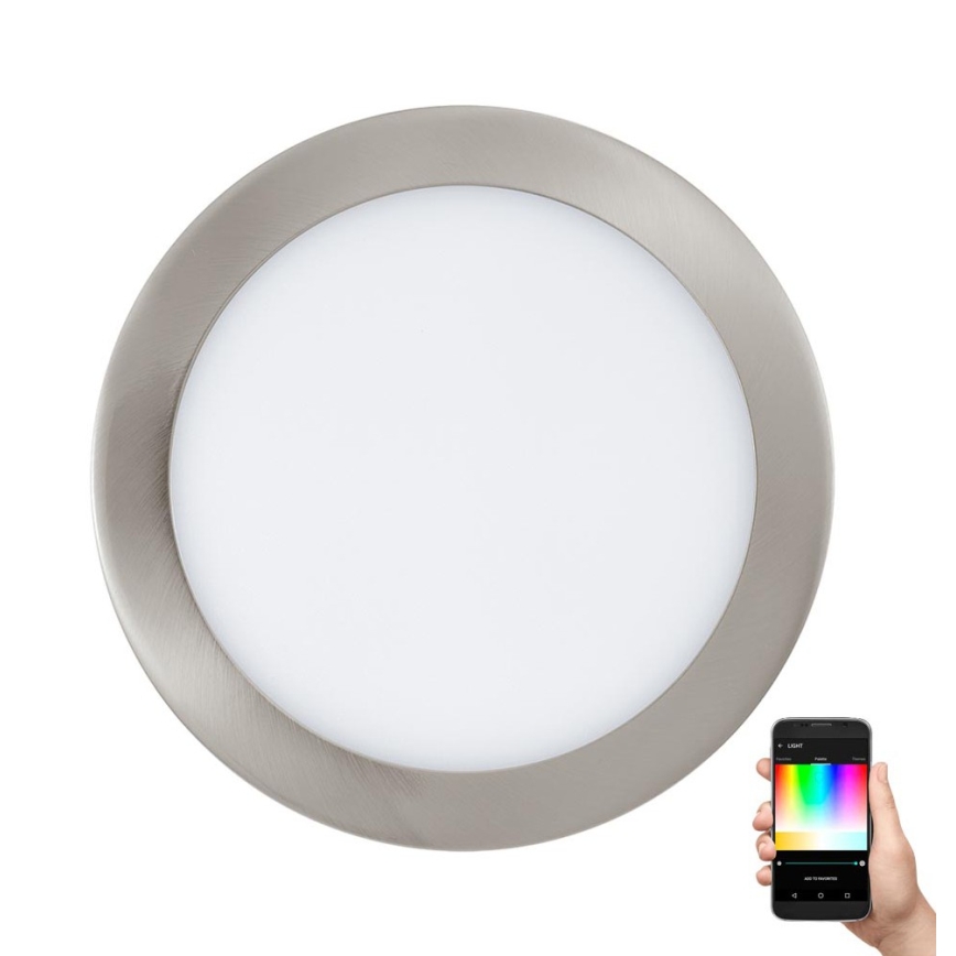 Eglo 33317 - LED RGBW himmennettävä upotettava kattovalaisin FUEVA-C LED/15,6W/230V 2700-6500K halkaisija 22,5 cm