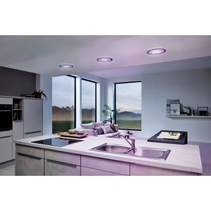 Eglo 33317 - LED RGBW himmennettävä upotettava kattovalaisin FUEVA-C LED/15,6W/230V 2700-6500K halkaisija 22,5 cm