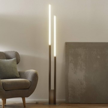 Eglo 33323 - LED RGBW himmennettävä lattiavalaisin FRAIOLI-C LED/34W/230V 2700-6500K mattakromi