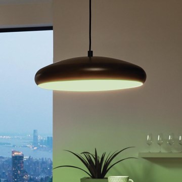 Eglo 33328 - LED RGBW Himmennettävä kattokruunu johdossa RIODEVA-C LED/27W/230V 2700-6500K musta