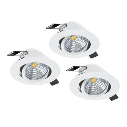 Eglo - SETTI 3xLED Himmennysvalo 3xLED/6W/230V valkoinen
