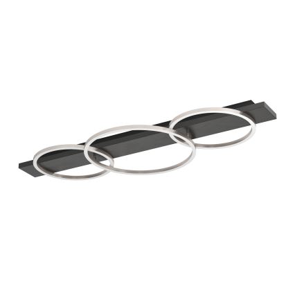 Eglo 33488 - LED-kattovalaisin BOYAL 2xLED/12W/230V + LED/12W musta