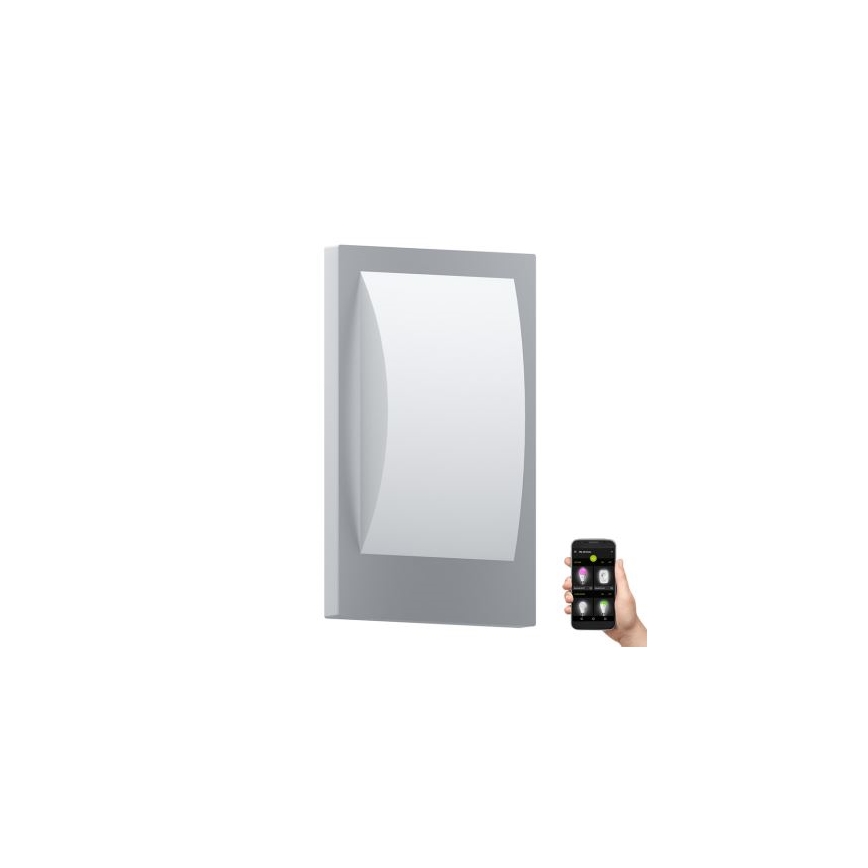 Eglo 33569 - LED-ulkoseinävalaisin VERRES-C 1xE27/9W/230V IP44 mattakromi