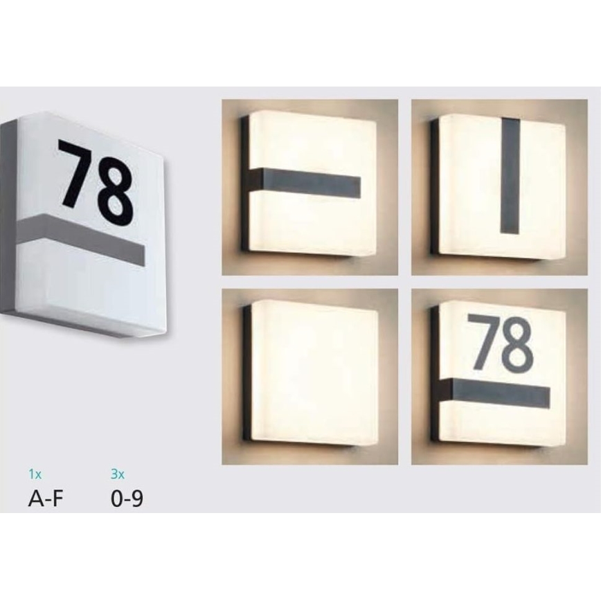 Eglo 33574 - LED himmennettävä ulkokäyttöön tarkoitettu seinävalaisin TORAZZA-C LED/14W/230V IP44