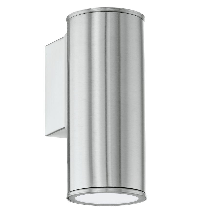 Eglo 33581 - LED RGBW Himmennettävä ulkoseinävalaisin RIGA 1xGU10/5W/230V 2700-6500K IP44 mattakromi