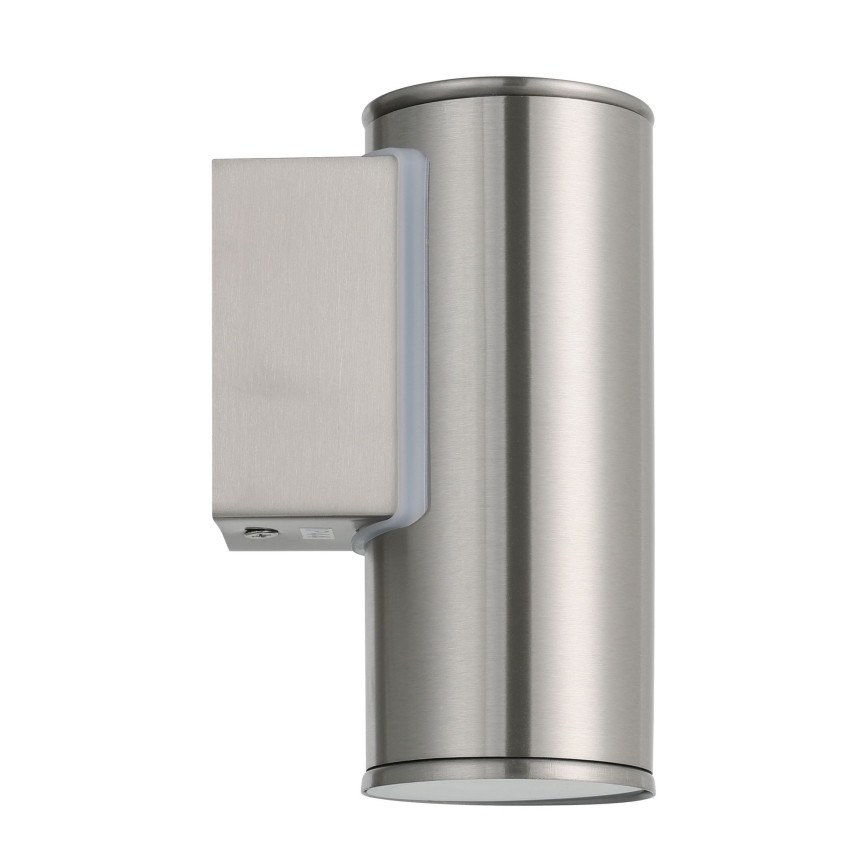 Eglo 33581 - LED RGBW Himmennettävä ulkoseinävalaisin RIGA 1xGU10/5W/230V 2700-6500K IP44 mattakromi