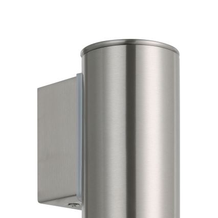 Eglo 33581 - LED RGBW Himmennettävä ulkoseinävalaisin RIGA 1xGU10/5W/230V 2700-6500K IP44 mattakromi