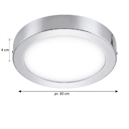 Eglo 33667 - LED RGBW himmennettävä kylpyhuoneen kattovalaisin FUEVA-C LED21W/230V halkaisija 30 cm IP44