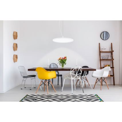 Eglo 33675 - LED RGBW Himmennettävä kattokruunu johdossa CERIGNOLA-C LED/21W/230V 2700-6500K + kauko-ohjaus