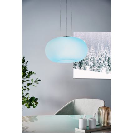 Eglo 33766 - LED RGBW himmennettävä riippuvalaisin OPTICA-C LED/22W/230V 2700-6500K halkaisija 37,5 cm