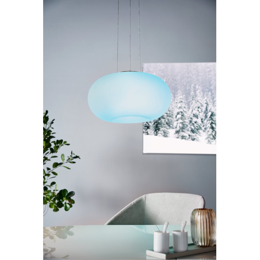 Eglo 33766 - LED RGBW himmennettävä riippuvalaisin OPTICA-C LED/22W/230V 2700-6500K halkaisija 37,5 cm